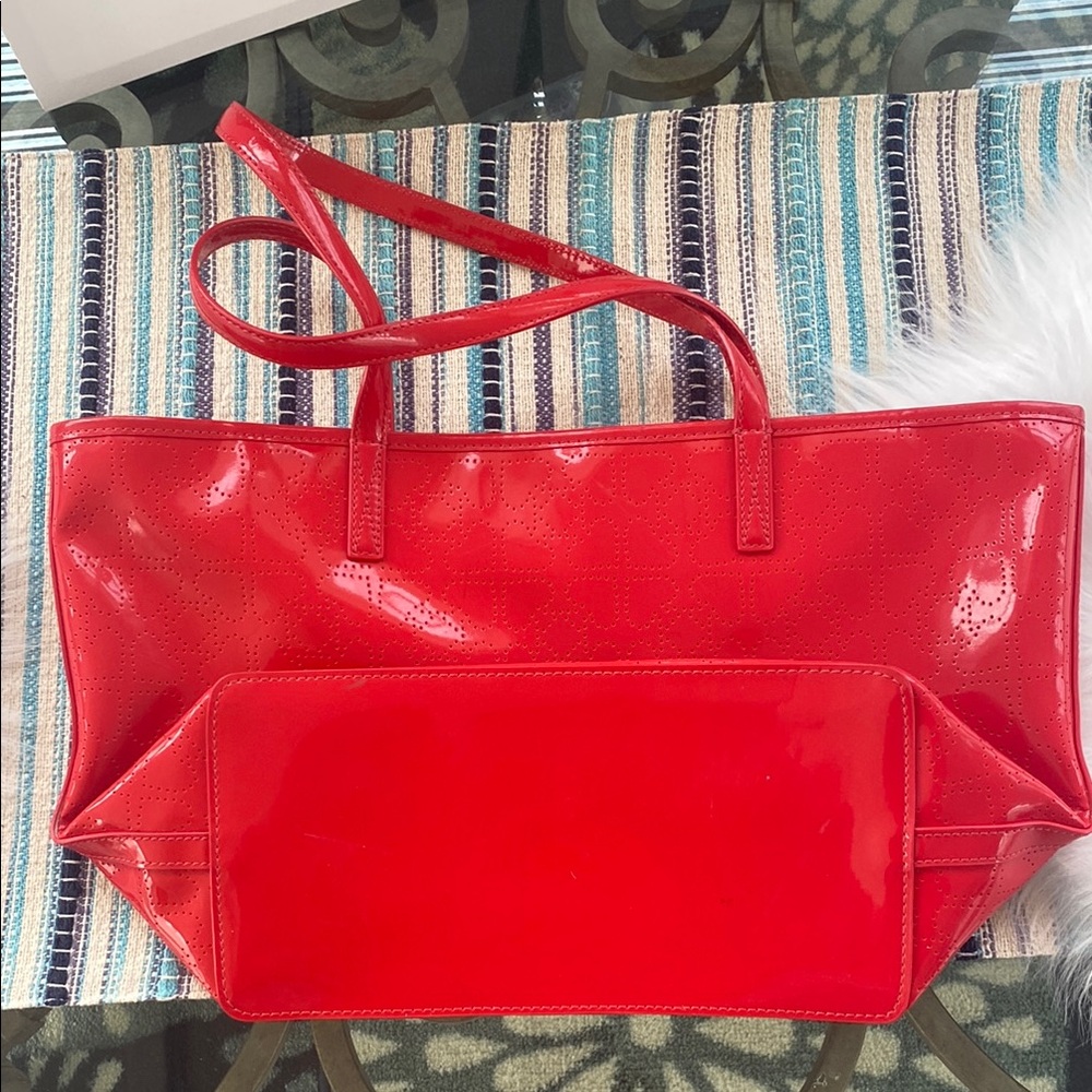 Kate Spade Red Tote Bag EUC - Picture 2 of 10